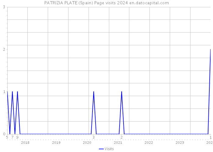 PATRIZIA PLATE (Spain) Page visits 2024 