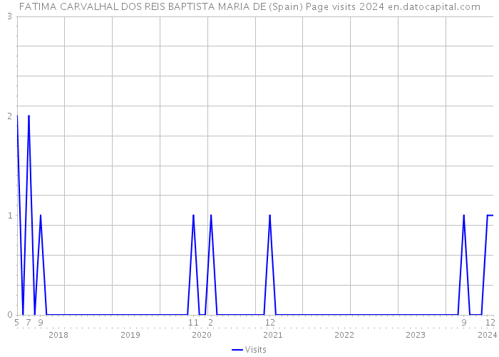 FATIMA CARVALHAL DOS REIS BAPTISTA MARIA DE (Spain) Page visits 2024 