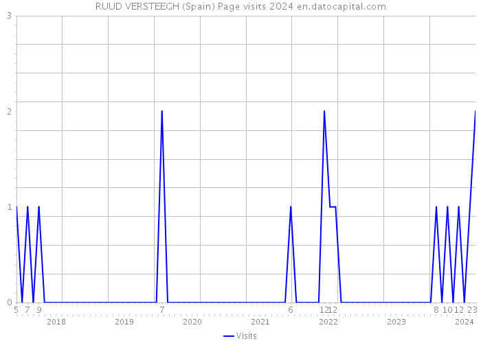 RUUD VERSTEEGH (Spain) Page visits 2024 