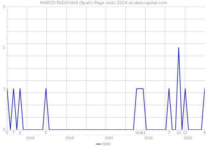 MARCO PADOVANI (Spain) Page visits 2024 