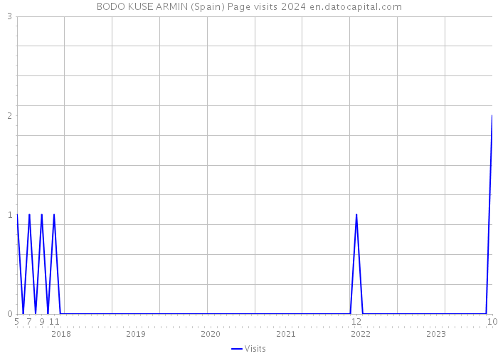 BODO KUSE ARMIN (Spain) Page visits 2024 
