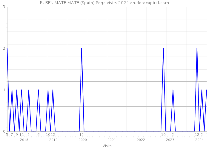 RUBEN MATE MATE (Spain) Page visits 2024 