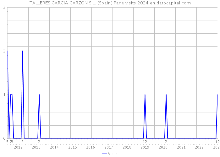 TALLERES GARCIA GARZON S.L. (Spain) Page visits 2024 