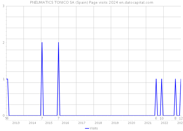 PNEUMATICS TONICO SA (Spain) Page visits 2024 