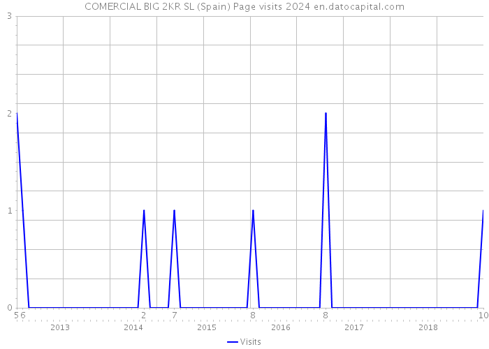 COMERCIAL BIG 2KR SL (Spain) Page visits 2024 