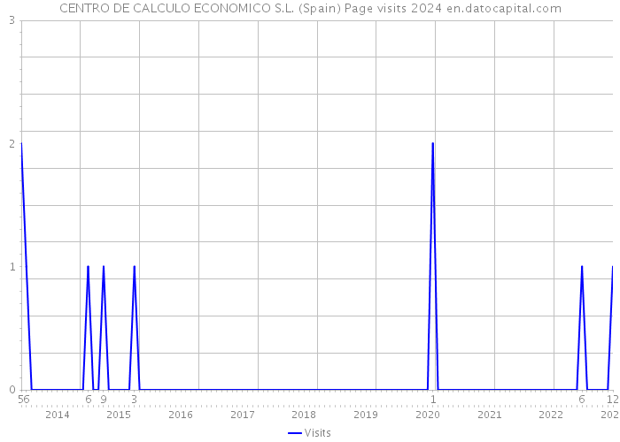 CENTRO DE CALCULO ECONOMICO S.L. (Spain) Page visits 2024 