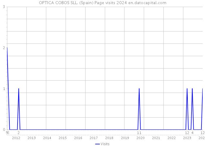 OPTICA COBOS SLL. (Spain) Page visits 2024 