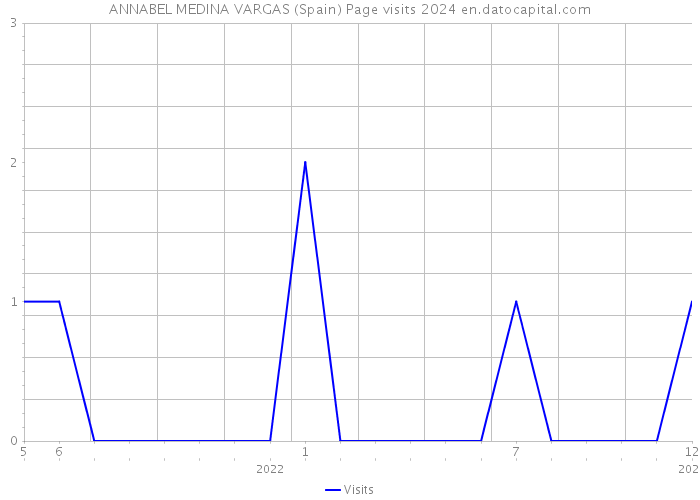 ANNABEL MEDINA VARGAS (Spain) Page visits 2024 