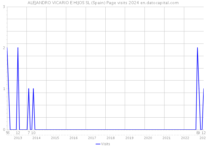 ALEJANDRO VICARIO E HIJOS SL (Spain) Page visits 2024 