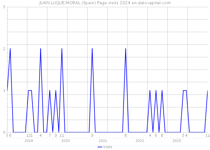 JUAN LUQUE MORAL (Spain) Page visits 2024 