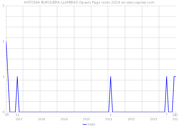 ANTONIA BURGUERA LLAMBIAS (Spain) Page visits 2024 