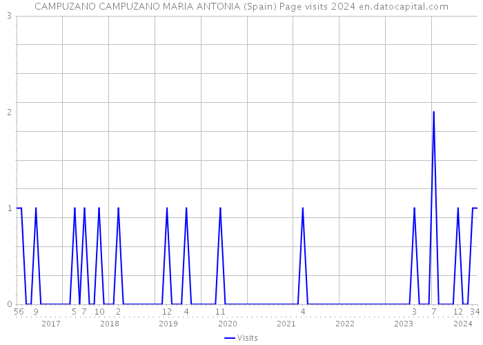 CAMPUZANO CAMPUZANO MARIA ANTONIA (Spain) Page visits 2024 