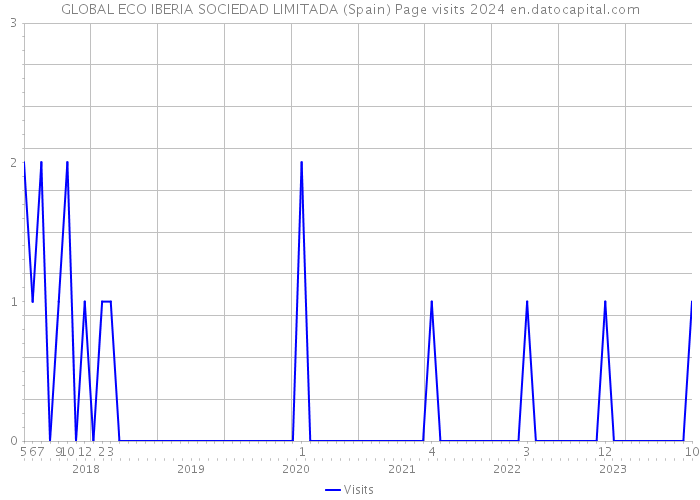 GLOBAL ECO IBERIA SOCIEDAD LIMITADA (Spain) Page visits 2024 