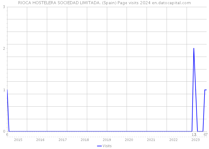 RIOCA HOSTELERA SOCIEDAD LIMITADA. (Spain) Page visits 2024 