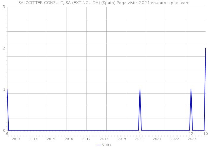 SALZGITTER CONSULT, SA (EXTINGUIDA) (Spain) Page visits 2024 