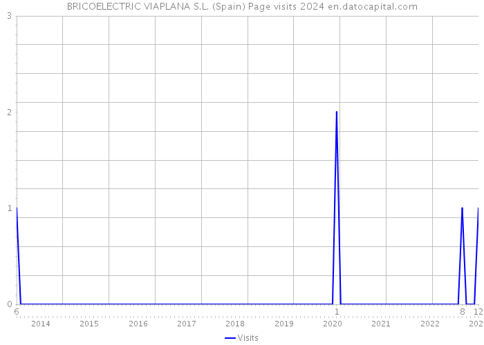 BRICOELECTRIC VIAPLANA S.L. (Spain) Page visits 2024 