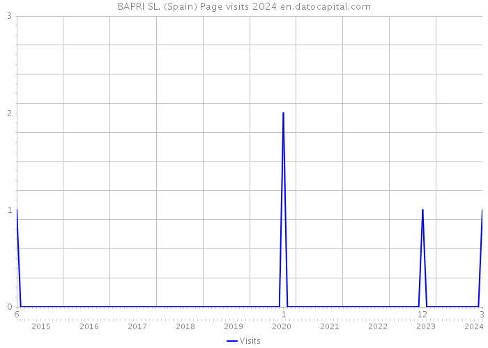 BAPRI SL. (Spain) Page visits 2024 