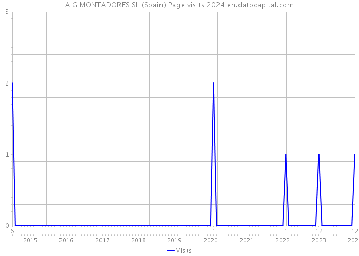 AIG MONTADORES SL (Spain) Page visits 2024 