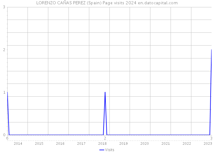 LORENZO CAÑAS PEREZ (Spain) Page visits 2024 