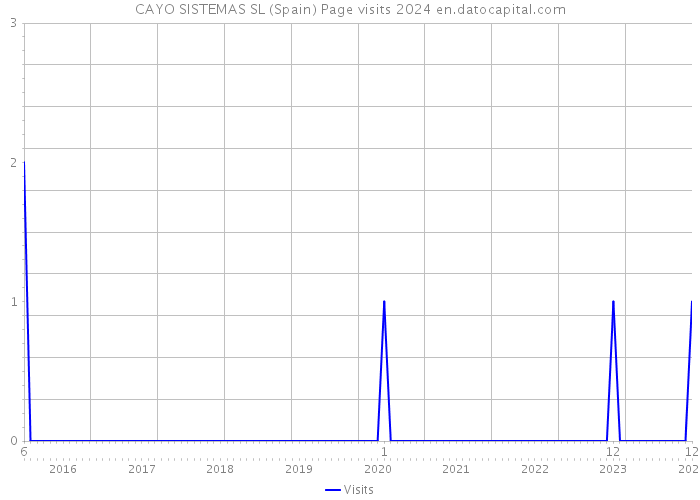 CAYO SISTEMAS SL (Spain) Page visits 2024 