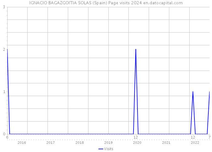 IGNACIO BAGAZGOITIA SOLAS (Spain) Page visits 2024 
