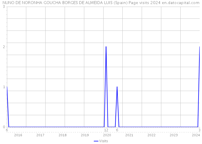 NUNO DE NORONHA GOUCHA BORGES DE ALMEIDA LUIS (Spain) Page visits 2024 