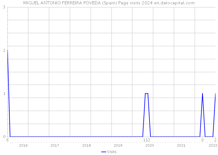 MIGUEL ANTONIO FERREIRA POVEDA (Spain) Page visits 2024 