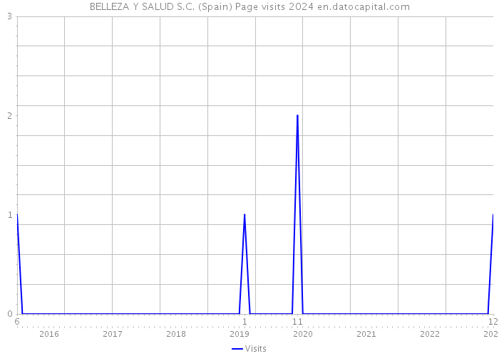 BELLEZA Y SALUD S.C. (Spain) Page visits 2024 