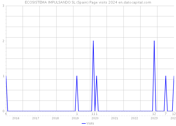ECOSISTEMA IMPULSANDO SL (Spain) Page visits 2024 