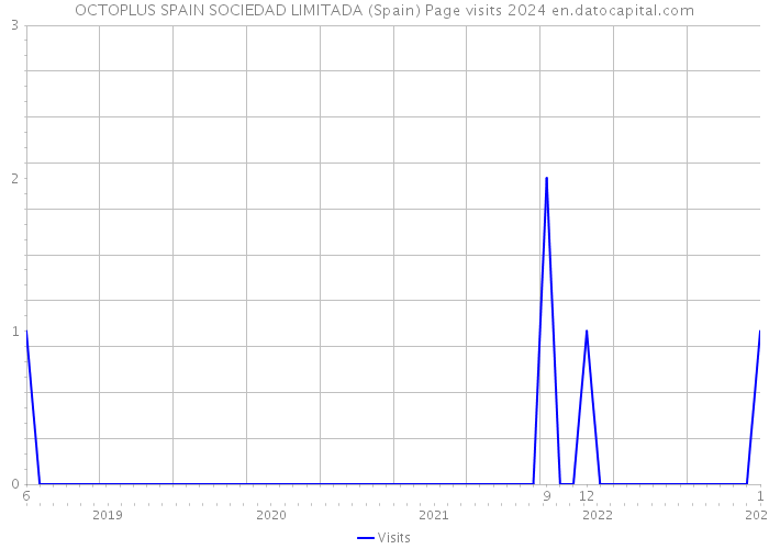OCTOPLUS SPAIN SOCIEDAD LIMITADA (Spain) Page visits 2024 