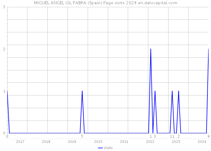 MIGUEL ANGEL GIL FABRA (Spain) Page visits 2024 