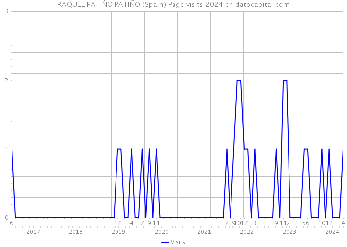 RAQUEL PATIÑO PATIÑO (Spain) Page visits 2024 