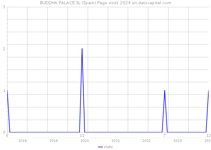 BUDDHA PALACE SL (Spain) Page visits 2024 