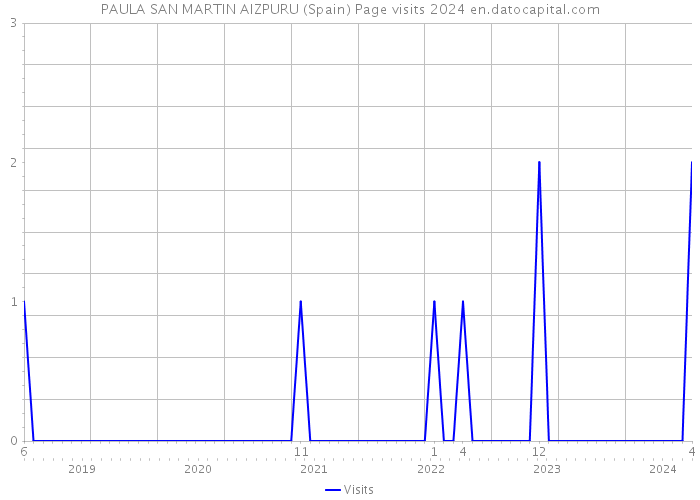 PAULA SAN MARTIN AIZPURU (Spain) Page visits 2024 