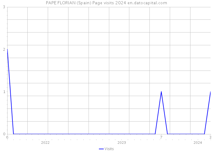 PAPE FLORIAN (Spain) Page visits 2024 