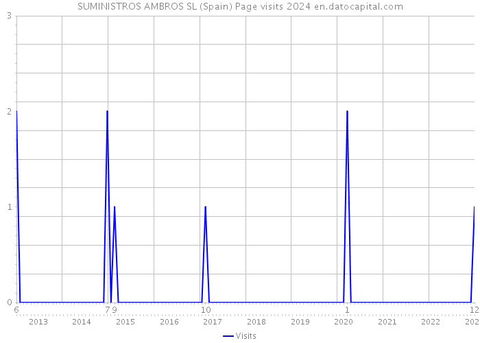SUMINISTROS AMBROS SL (Spain) Page visits 2024 