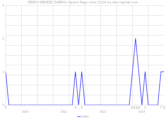 PEDRO MENDEZ SUBIRIA (Spain) Page visits 2024 