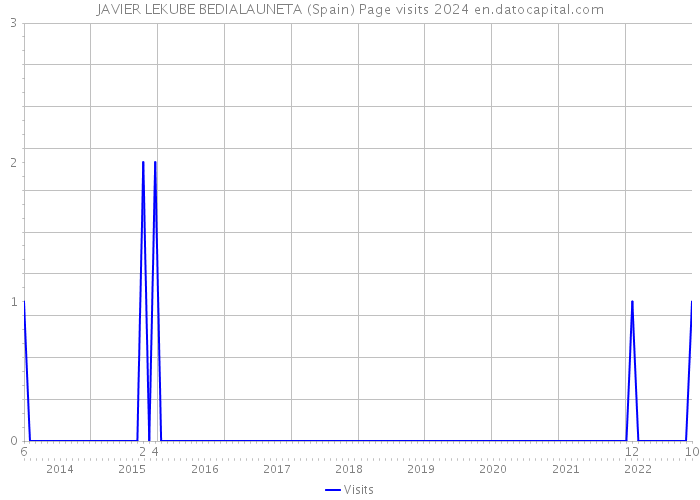 JAVIER LEKUBE BEDIALAUNETA (Spain) Page visits 2024 