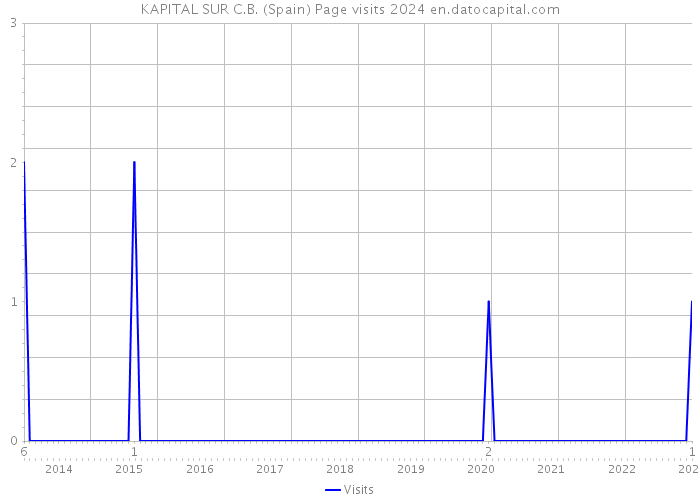 KAPITAL SUR C.B. (Spain) Page visits 2024 
