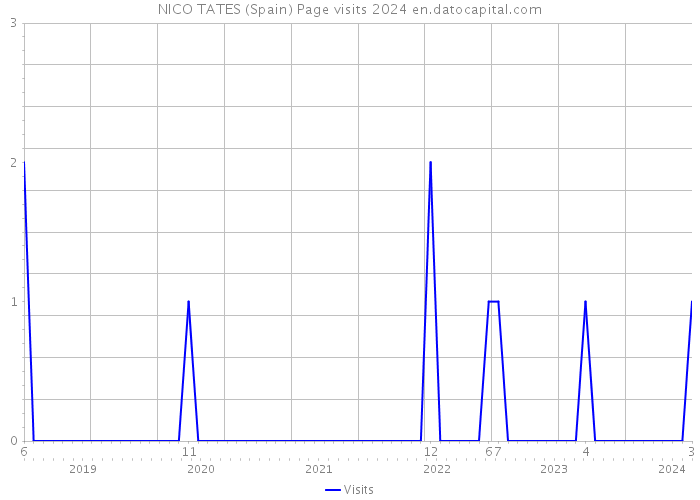 NICO TATES (Spain) Page visits 2024 