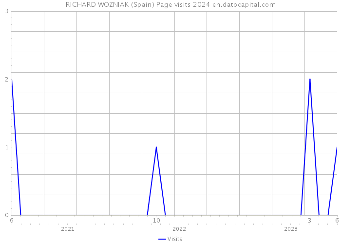 RICHARD WOZNIAK (Spain) Page visits 2024 