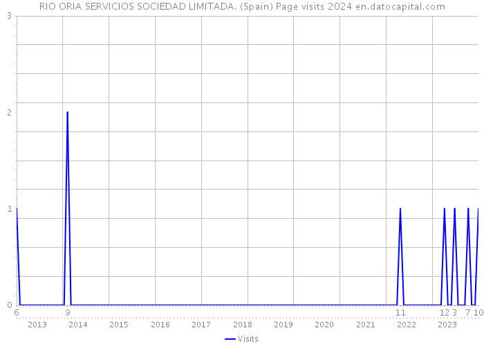 RIO ORIA SERVICIOS SOCIEDAD LIMITADA. (Spain) Page visits 2024 