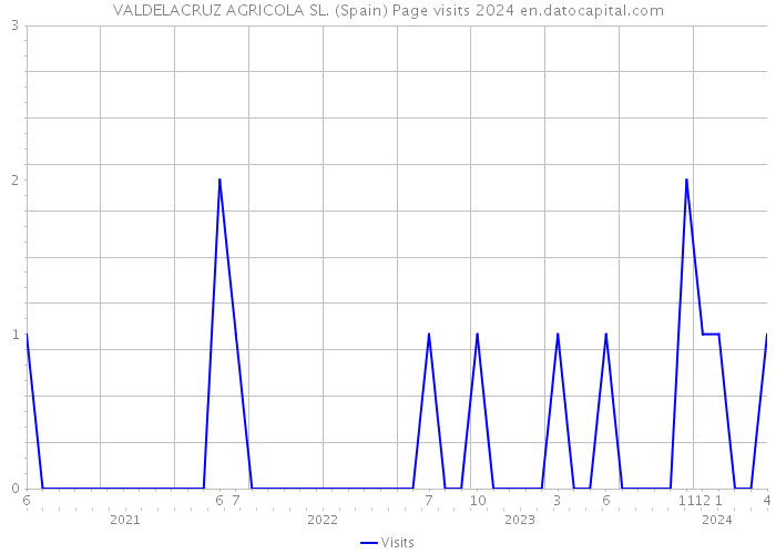 VALDELACRUZ AGRICOLA SL. (Spain) Page visits 2024 