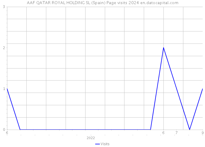 AAF QATAR ROYAL HOLDING SL (Spain) Page visits 2024 