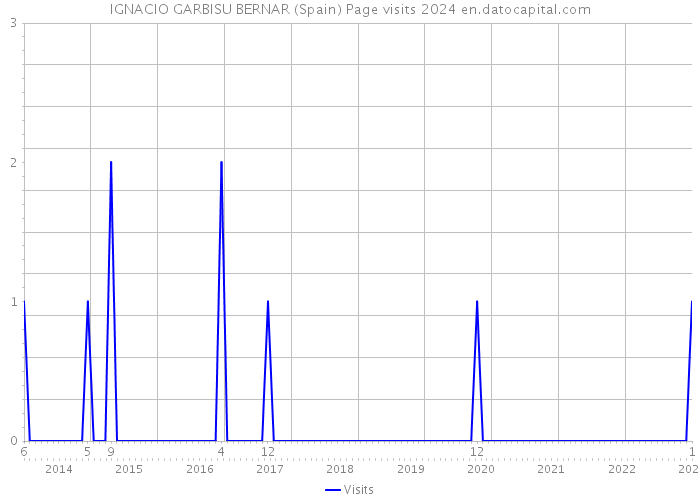 IGNACIO GARBISU BERNAR (Spain) Page visits 2024 