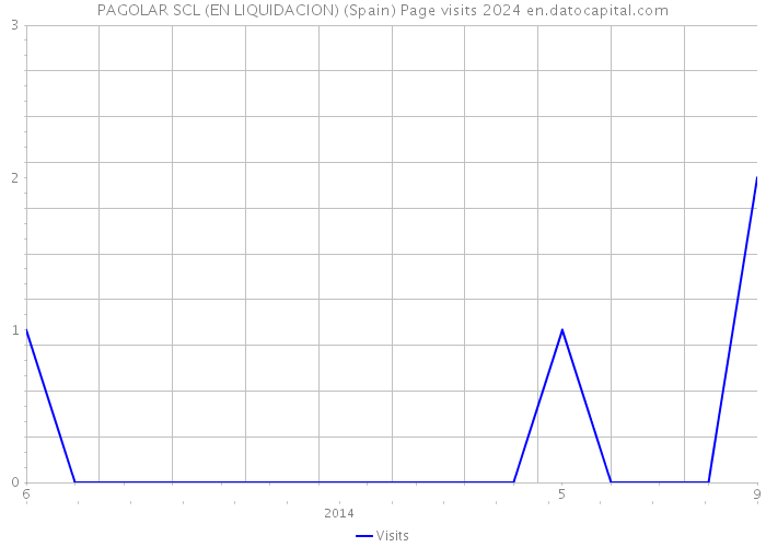 PAGOLAR SCL (EN LIQUIDACION) (Spain) Page visits 2024 