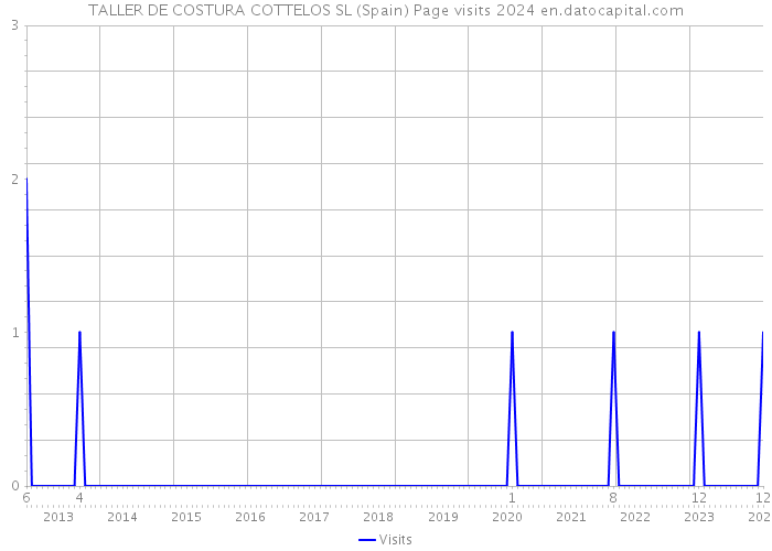 TALLER DE COSTURA COTTELOS SL (Spain) Page visits 2024 