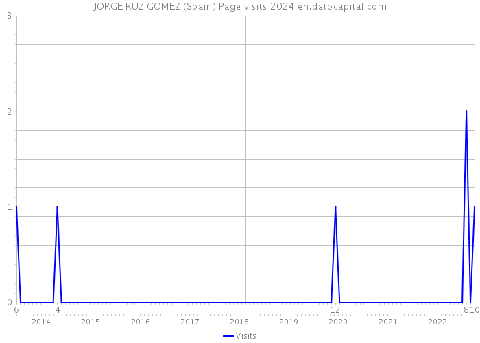 JORGE RUZ GOMEZ (Spain) Page visits 2024 