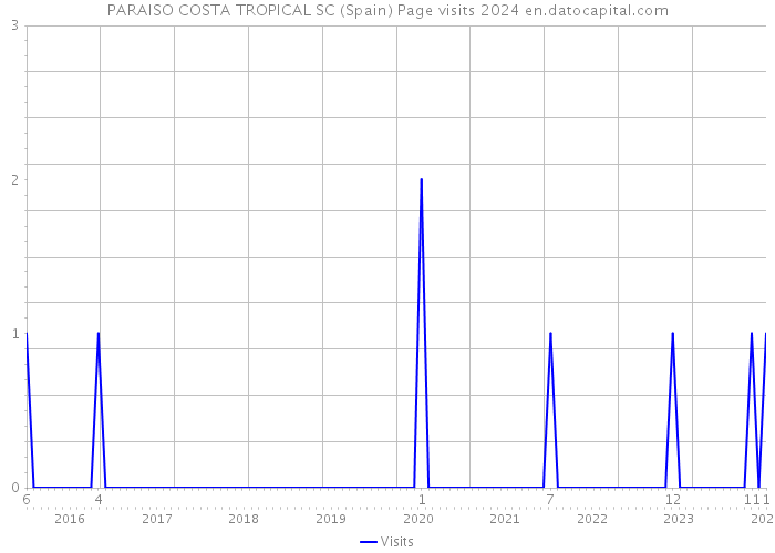 PARAISO COSTA TROPICAL SC (Spain) Page visits 2024 