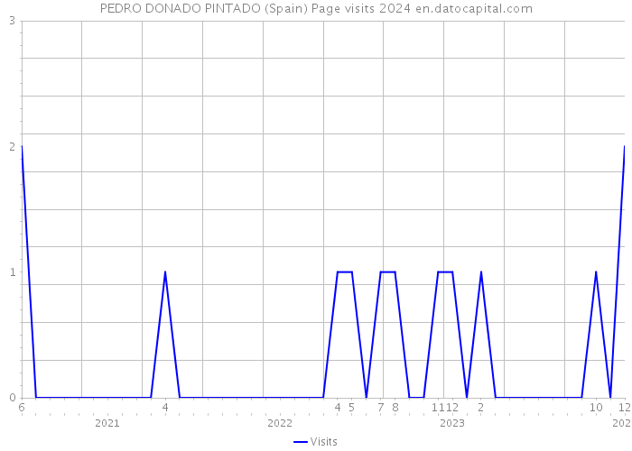 PEDRO DONADO PINTADO (Spain) Page visits 2024 